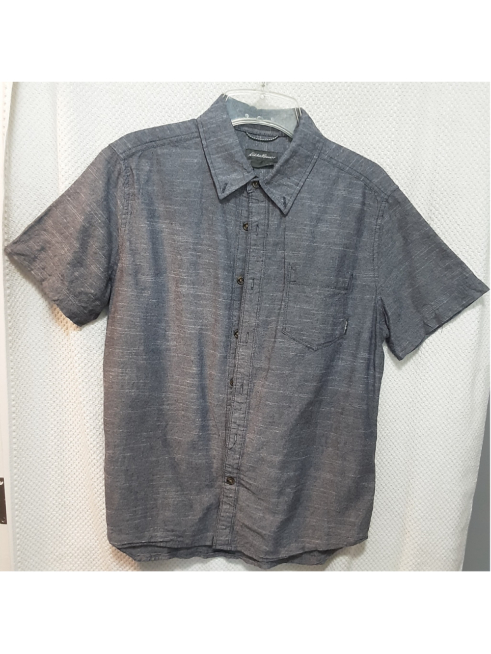 Men's Eddie Bauer Casual Button Down Shirt M Gray